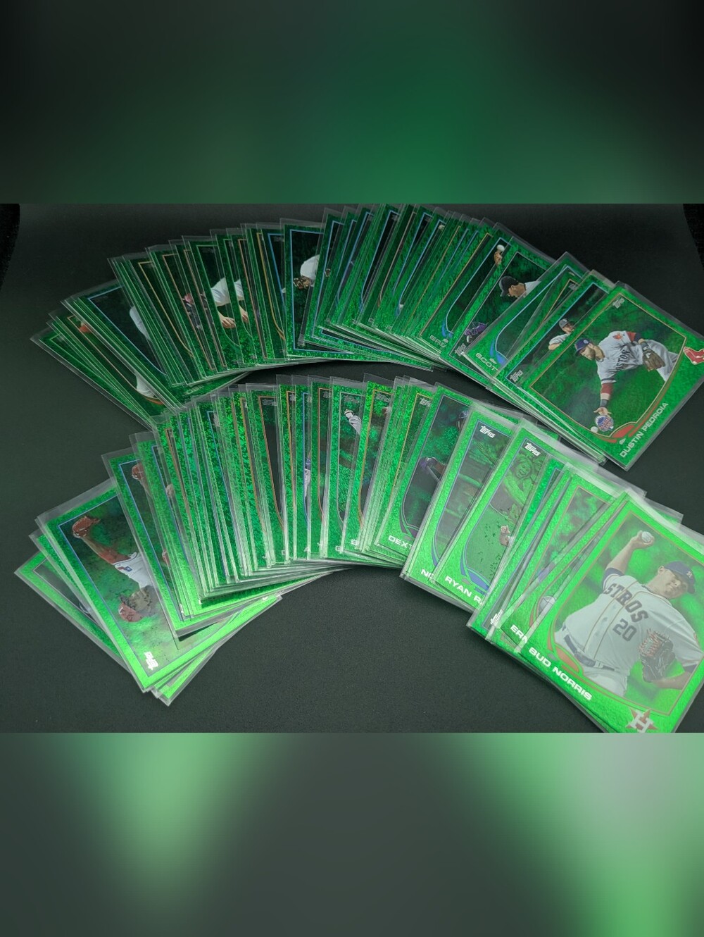 2013 Topps Emerald Green Foil Parallel Lot of 90 Set Builder Insert Chase